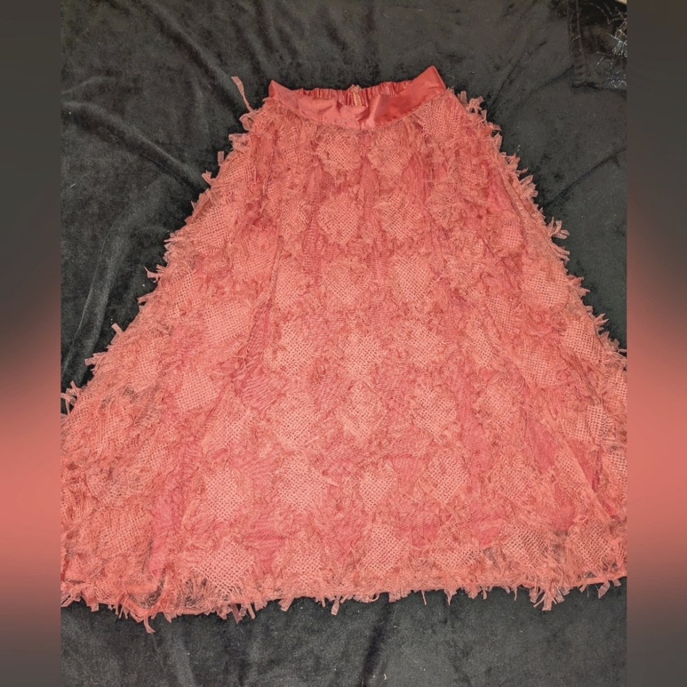 Anthropologie Like New Long Ruffled Skirt